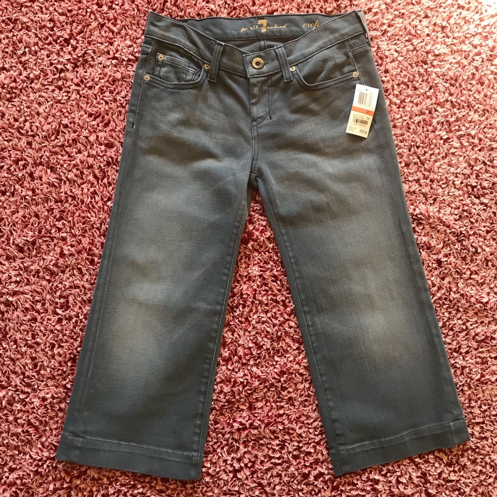 7 for all mankind crop dojo NWT 26
